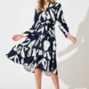 Endless Wishes Midi Navy White
